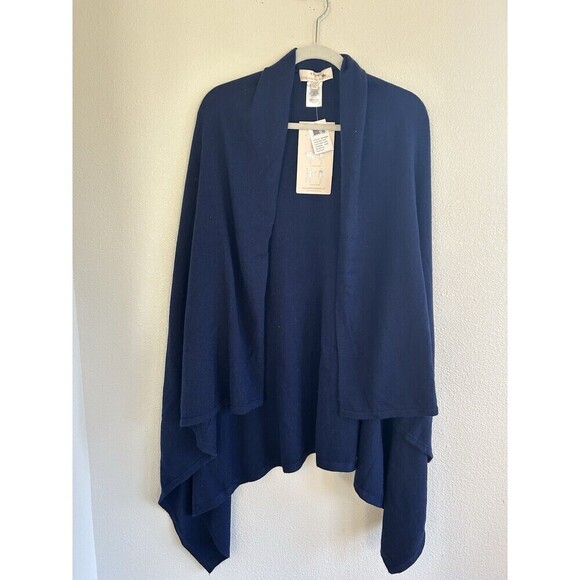 Adrianna Papell Women’s Shug Wrap With Tunnel Sleeves Navy XL/XXL NWT - Picture 5 of 10